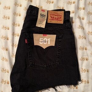 Levi's Women’s Black 501 Shorts